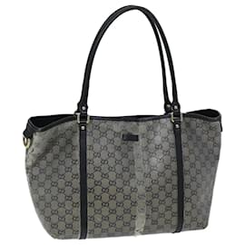 Gucci-GUCCI Borsa tote in cristallo GG Grigia 197953 Auth 73981-Grigio