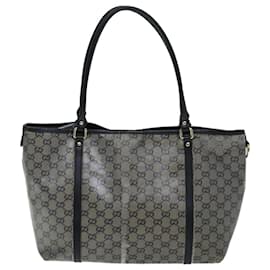 Gucci-GUCCI Borsa tote in cristallo GG Grigia 197953 Auth 73981-Grigio