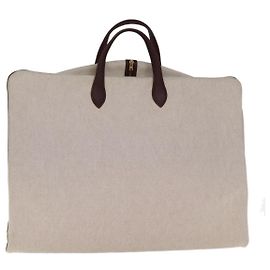Hermès HERMES Garment Cover Canvas Beige Auth yk12410 Beige