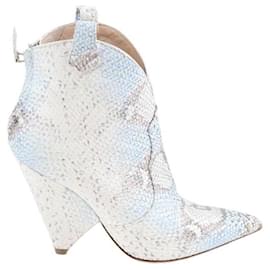 Autre Marque-Leather boots-White