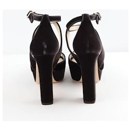 Jimmy Choo-velvet heels-Black