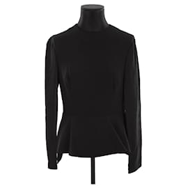 Miu Miu-Wrap blouse-Black