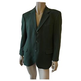 Courreges Blazer Courrèges verde escuro de lã e caxemira Verde escuro
