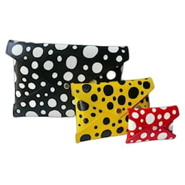 Louis Vuitton-Louis Vuitton x Yayoi Kusama Kirigami Pochette Preto/Vermelho/Branco/Amarelo NOVA-Multicor