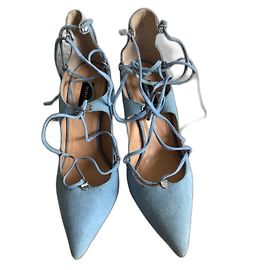 Escarpins Pinko en daim bleu clair 36 Bleu clair