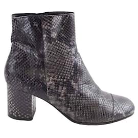 Zadig & Voltaire-Lederstiefel-Grau