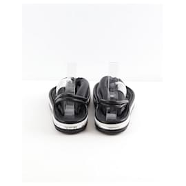 Isabel Marant-Zapatos sandalias de cuero.-Negro