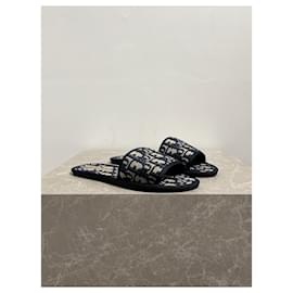 Dior-DIOR  Sandals T.EU 37 Cloth-Blue