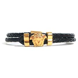 VERSACE  Bracelets T.  Leather Black