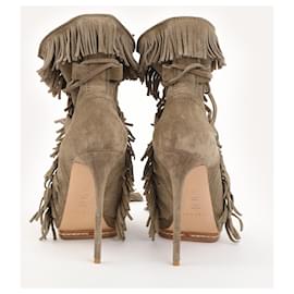 Casadei-CASADEI  Heels EU 38 Suede-Khaki