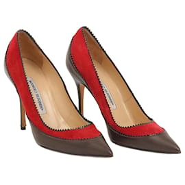 Manolo Blahnik-MANOLO BLAHNIK Pumps EU 36,5 Leder-Braun