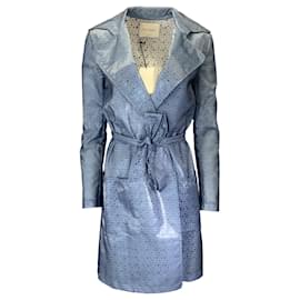 Autre Marque-Trench-coat en dentelle bleu Twilley Atelier-Bleu