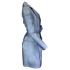 Autre Marque-Twilley Atelier Blue Lace Trench Coat-Blue