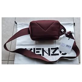 Kenzo-KENZO Tiger Crest shoulder bag-Dark red
