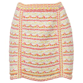 Chanel-Chanel Tweed Mini Skirt in Multicolor Cotton-Other,Python print