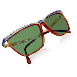Autre Marque-Casanova Vintage 24K chapado en oro menta gafas de sol unisex CN 21 52mm-Castaño