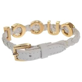 Gucci-Gucci geflochtenes Lederarmband mit Logo, Lederarmband 684631 IAAA1 8078 in ausgezeichnetem Zustand-Andere