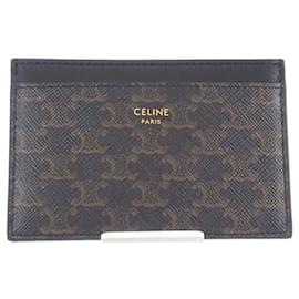 Céline-Celine Triomphe Canvas Card Case  Canvas Card Case 10B702BQ4.38NO in Excellent condition-Other