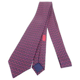 Hermès-Hermes Cravate en sergé de soie Cravate en toile 7024 TA en excellent état-Autre