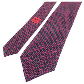 Hermès-Hermes Silk Twill Necktie  Canvas Necktie 7024 TA  in Excellent condition-Other