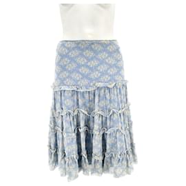 Anna Sui-ANNA SUI  Skirts T.US 2 Silk-Blue