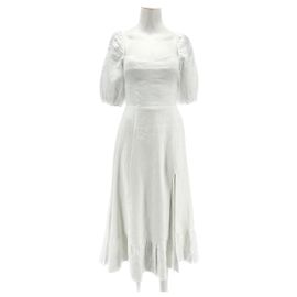 REFORMATION Vestidos T.US 6 Lino Blanco