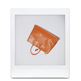 Prada-Orange large Saffiano leather Galleria top handle bag-Orange