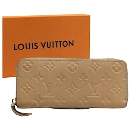 Louis Vuitton-Louis Vuitton Portefeuille Clémence-Beige