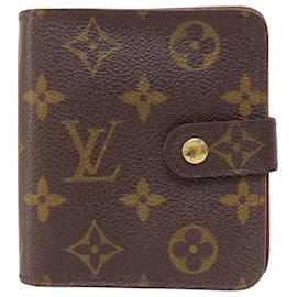 Louis Vuitton-Zip Louis Vuitton Compact-Marrone