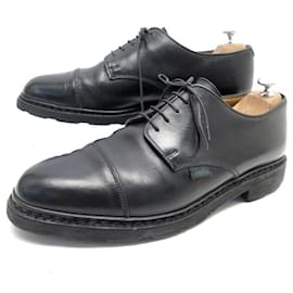 Paraboot-PARABOOT DERBY SHOES AZAY GRIFF 11 45 BLACK LEATHER BLACK LEATHER SHOES-Black