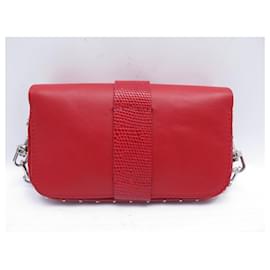 Zadig & Voltaire-NEUF SAC A MAIN ZADIG & VOLTAIRE KATE WALLET LWBA02387 CUIR ROUGE HANDBAG-Rouge