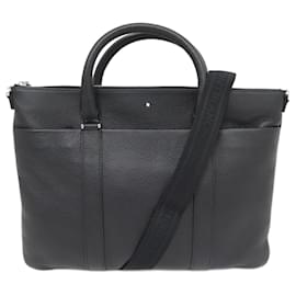 Montblanc-NEW MONTBLANC DOCUMENT HOLDER 118731 BLACK BUSINESS BRIEFCASE BAG-Black