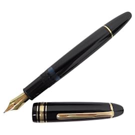 Montblanc-PLUMA ESTILOGRAFICA VINTAGE MONTBLANC MEISTERSTUCK 146 PISTON PLUMA DE RESINA-Negro