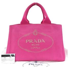 Prada-Prada Canapa Logo Handbag Canvas Handbag BN1877 in Good condition-Other