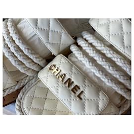 Chanel-Chanel Spartiaten Sandalen 39-Beige