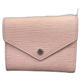 Louis Vuitton Pink Leather Wallet Pink