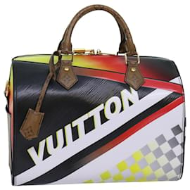 Louis Vuitton-LOUIS VUITTON Epi Damier Speedy Bandouliere 30 Bolsa 2017 M51564 Autenticação de LV 73747A-Preto