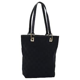 Gucci-GUCCI Borsa tote in tela GG Nera 002 1099 Auth 73895-Nero