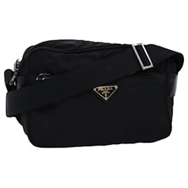 Prada-PRADA Borsa a tracolla in nylon nero Auth yk12183-Nero