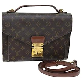 Louis Vuitton-LOUIS VUITTON Monogram Monceau Hand Bag 2way M51185 LV Auth 73799-Monogram