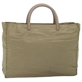 Prada-PRADA Hand Bag Nylon Beige Auth ar11788B-Beige