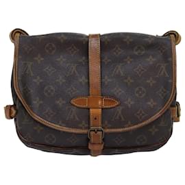 Louis Vuitton-LOUIS VUITTON Monogram Saumur 30 Shoulder Bag M42256 LV Auth 73043-Monogram