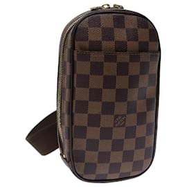 Louis Vuitton-LOUIS VUITTON Damier Ebene Pochette Gange Shoulder Bag N48048 LV Auth fm3403-Other