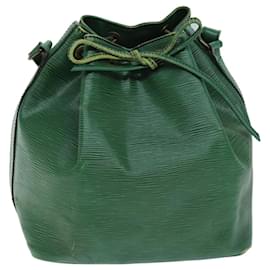 Louis Vuitton-Bolsa de ombro LOUIS VUITTON Epi Petit Noe Verde M44104 Autenticação de LV 73532-Verde