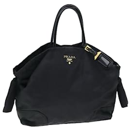 Prada-PRADA Borsa a mano in nylon nero Auth yk12158-Nero