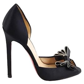 Christian Louboutin-Leather Heels-Black