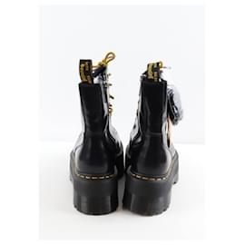 Dr. Martens-Leather Lace-up Boots-Black