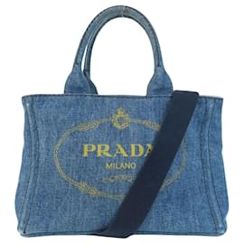 Prada-Prada Canapa-Navy blue