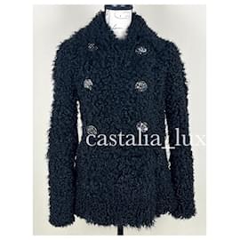 Chanel-New CC Giant Button Black Jacket-Black