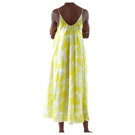 Vestido maxi sem mangas multicolor COS Multicor